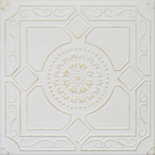 R30A Washed Gold Styrofoam Glue Up Ceiling Tile 20"x20" R30A Washed Gold Styrofoam Glue Up Ceiling Tile 20"x20"