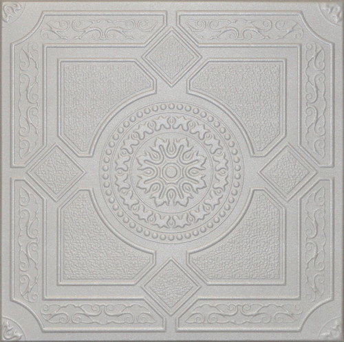 R30 Light Silver Styrofoam Glue Up Ceiling Tile 20"x20"