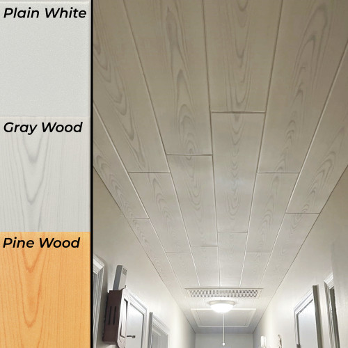 DIY Styrofoam Glue Up Ceiling Planks (Pack of 12) DIY Styrofoam Glue Up Ceiling Planks (Pack of 12)