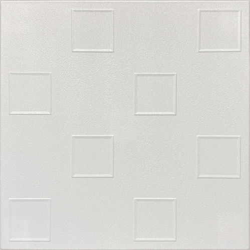 R4 Squares - Styrofoam Glue Up Ceiling Tile 20"x20" (AS IS)