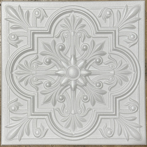 R55 Snowflake Styrofoam Glue Up Ceiling Tile 20"x20" - Lot/52 (137 s/f )