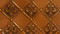Close look at WC80 Fleur De Lis antique copper backsplash roll