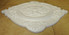R4 White Medallion Rosette Expanded Styrofoam