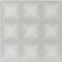 R200 White Gray Printed Styrofoam Glue Up Ceiling Tile 20"x20" - AS IS