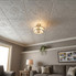 R30 Light Silver Styrofoam Glue Up Ceiling Tile 20"x20"