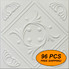 R2 Styrofoam Glue Up Ceiling Tile 20"x20", Pack of 96 (253 s/f)