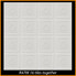 R47 Plain White 20x20 Ceiling Tile - LOT of 72 pcs (190 s/f) (AS IS)