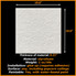 R39 Plain White 20x20 Ceiling Tile - LOT of 8 pcs (AS IS)