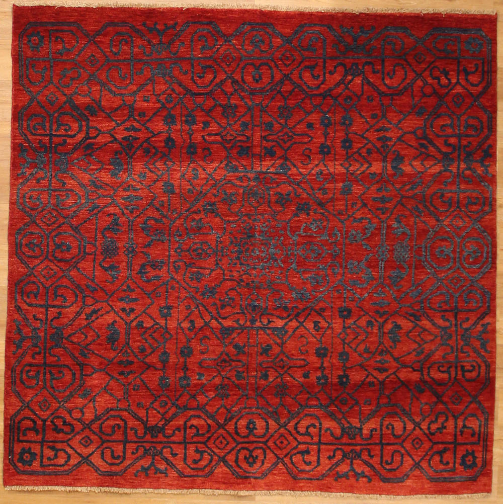 Square Geometric Design Rug Square Geometric Design Modern Rug 6' x 5'10'
