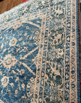 Blue and beige color carpet 8' X 9'7