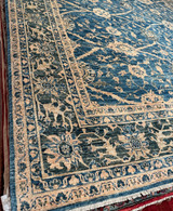 Blue and beige color carpet 8' X 9'7
