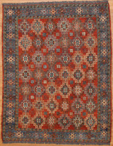 Afghanistan 4'7" X 5'10" Tribal Sumak Rug 