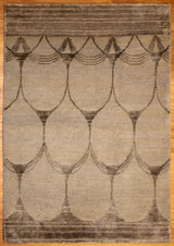 India 2' X 2'10 Modern design Tibetan 120 Knot made in India. 