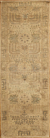 Transitional Light color background runner 2'9 X 7'10 