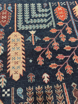 7'11 X 10' Afghanistan navy blue