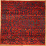 Modern Square Geometric Design Modern Rug 6' x 5'10' 