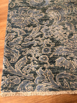 Modern Contemporary blue gray runner 2'6 x 13'9 