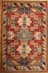 Tribal Rugs Caucasian design rug 6'1 x 9'3 