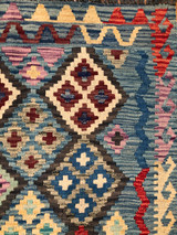 Kilim Rugs Handmade wool Maimana Kilim 5'11 x 7'8 