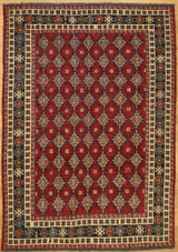 Tribal Rugs Tribal design sumac weave rug 6'1 x 8'8 