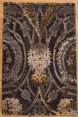 Modern Wool and Silk Modern design Rug 2' x 3' 