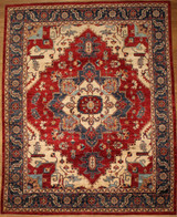 Traditional Persian Heriz Design 7'10 x 9'11 rug 