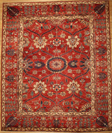 Traditional Red Overall design 8'2 x 9'9 rug 