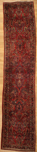 Antique Rugs Antique Persian Sarough runner 2'7 X 12" 