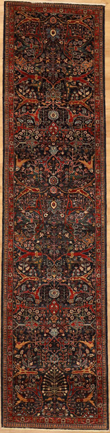 Traditional High Quality hand woven runner 2'5 X 10' 