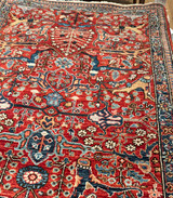 Red background Traditional runner - Handwoven (2'8 X 9'7)