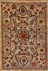 Traditional Light background traditional design carpet 2'9 x 4'1 