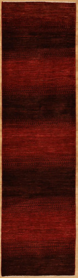 Runner Rugs Shades of Red Modern design Runner 2'7"x9'7" 