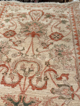 Light color background traditional design runner rug 2'9"x11'10'