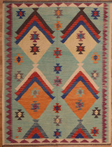 Kilim Rugs Hand Woven Afghan Maymana Kilim 4'10 X6'5 