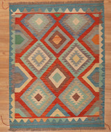 Kilim Rugs Hand woven Afghan Maymana Kilim 4'11 X6'4 