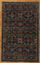 Transitional Blue Transitional style small rug 3'3 X 5'1 