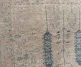 light color beige background Tree design decorative runner 2'8X9'5