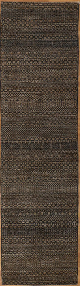 Contemporary Rugs Contemporary Hand knotted medium size runner 2'1x8' 
