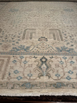 light color room size hand knotted carpet 8'X9'10