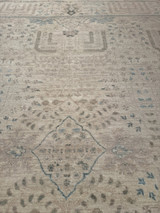 light color room size hand knotted carpet 8'X9'10