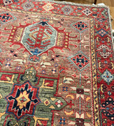 Brown and red traditional design runner 3'1 X 10'5