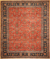  Traditional hand woven floral design carpet  8'10"x11'9" 