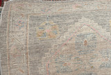 Faded Pakistani hand-knotted runner with three medallion design 2'10"x8'10"