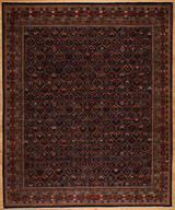 No medallion room size Navy blue rug 8'x9'7