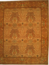 Tribal Rugs Oushak design light color carpet 11'10 X 14'6 