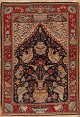 Vantage Hand Knotted Sarouk rug 3'4x4'11