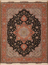 Hand Knotted Tabriz rug 5'1x6'9