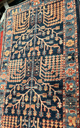 2x6 narrow runner -Blue background.