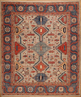 Bakhshyesh design Hand Knotted rug 8'1x9'7".