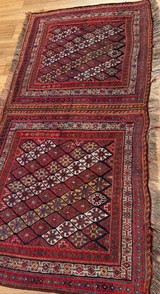 5 feet Long Hand-woven Persian Bakhtiari Runner.
